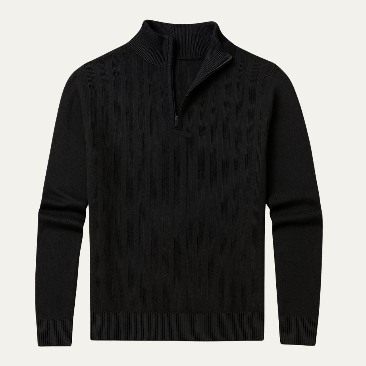 The Gstaad Pull homme demi zip zippé en cachemire