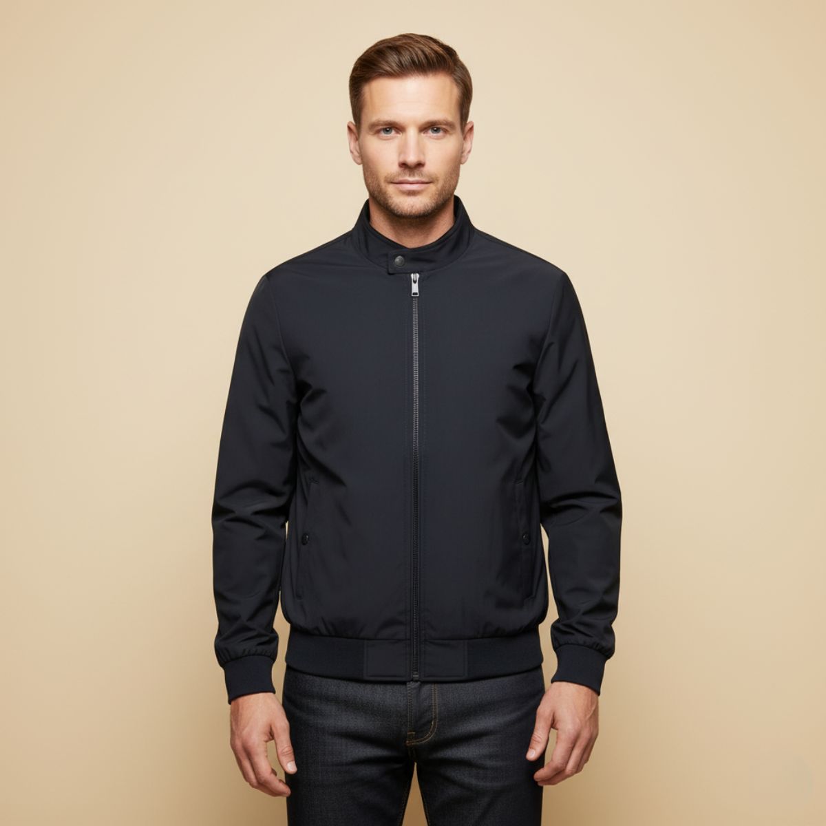 The San Babila Veste bomber légère à fermeture éclair pour homme