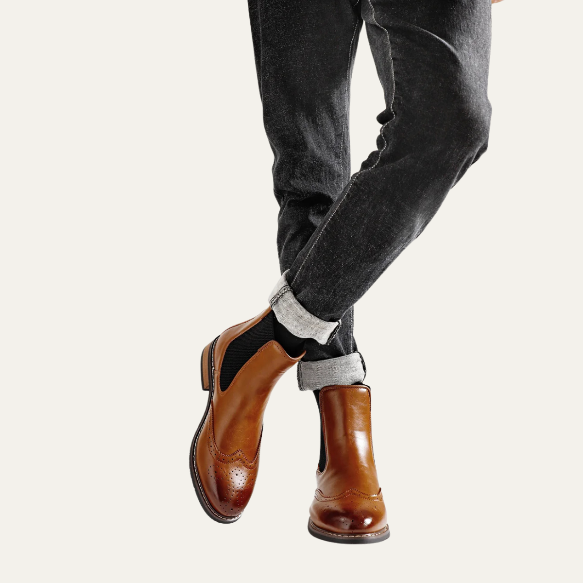 The Margate Bottines Chelsea Classiques en Cuir à Enfiler pour Homme