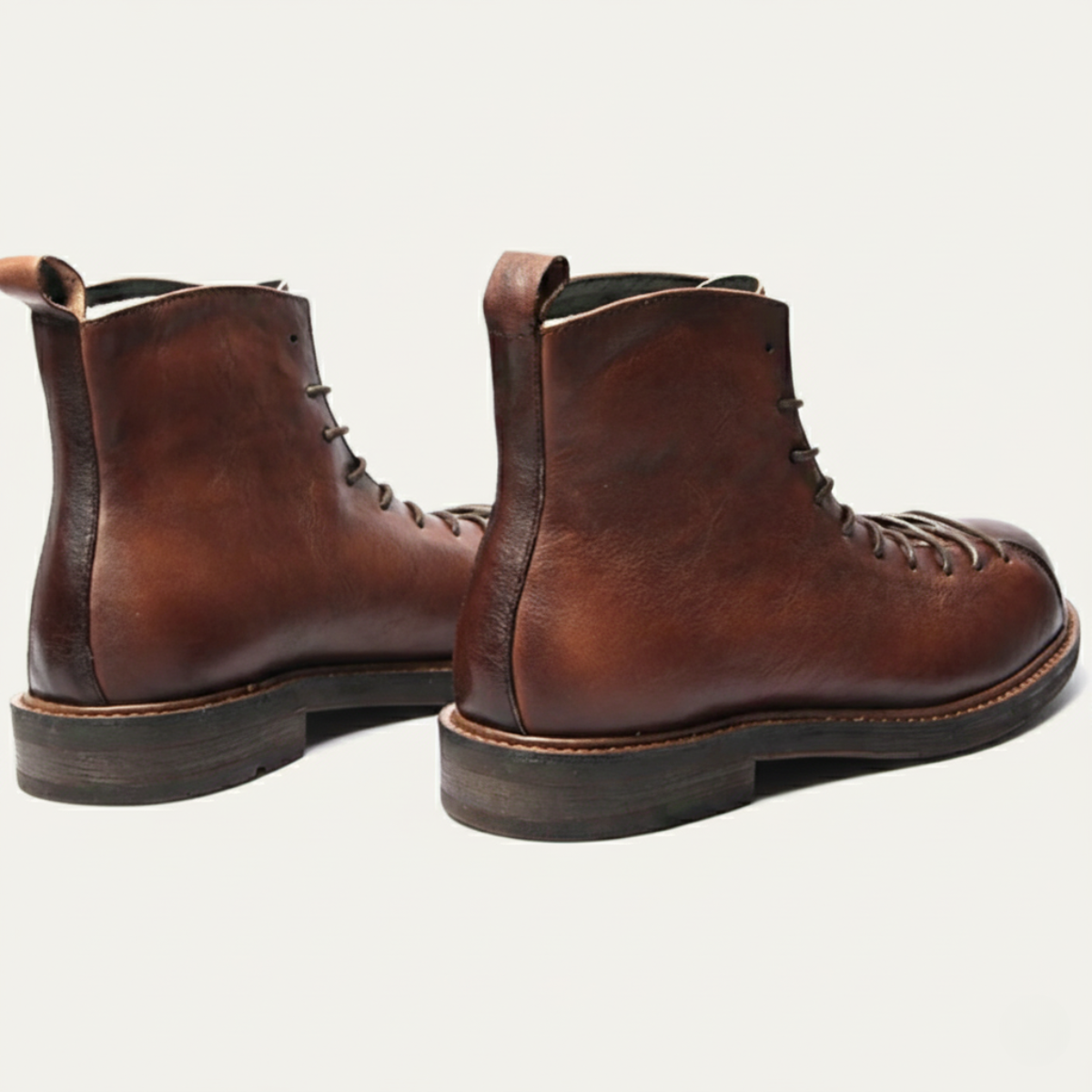 The Cranleigh Bottes en Cuir à Lacets pour Homme au Style Rustique et d’Extérieur