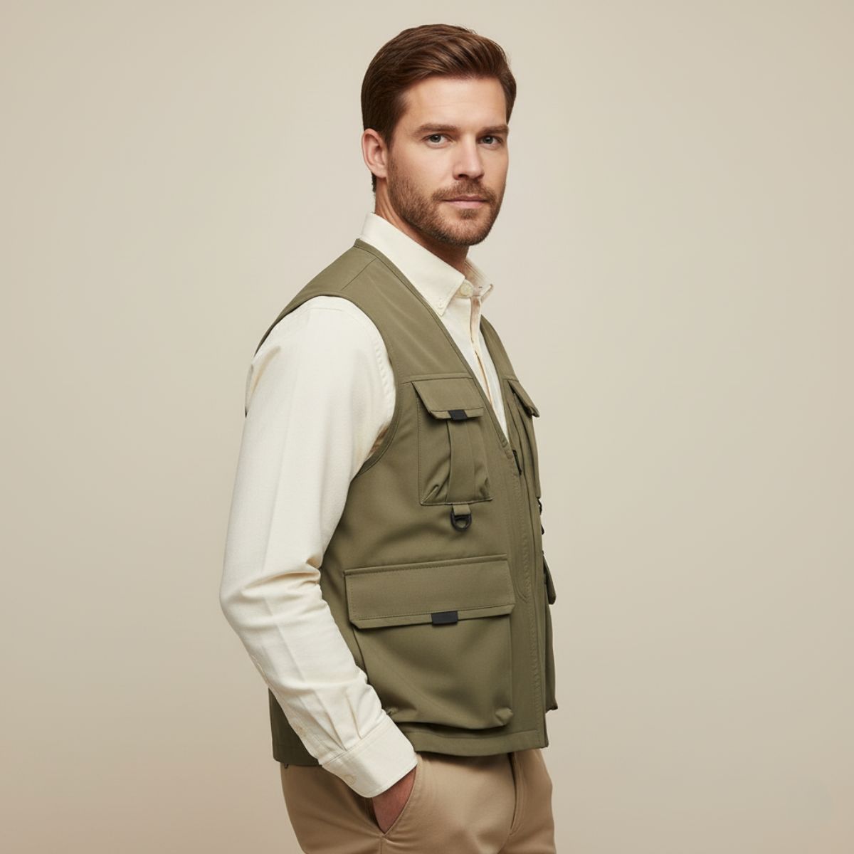 The Sorrento Gilet cargo utilitaire à poches multiples pour homme