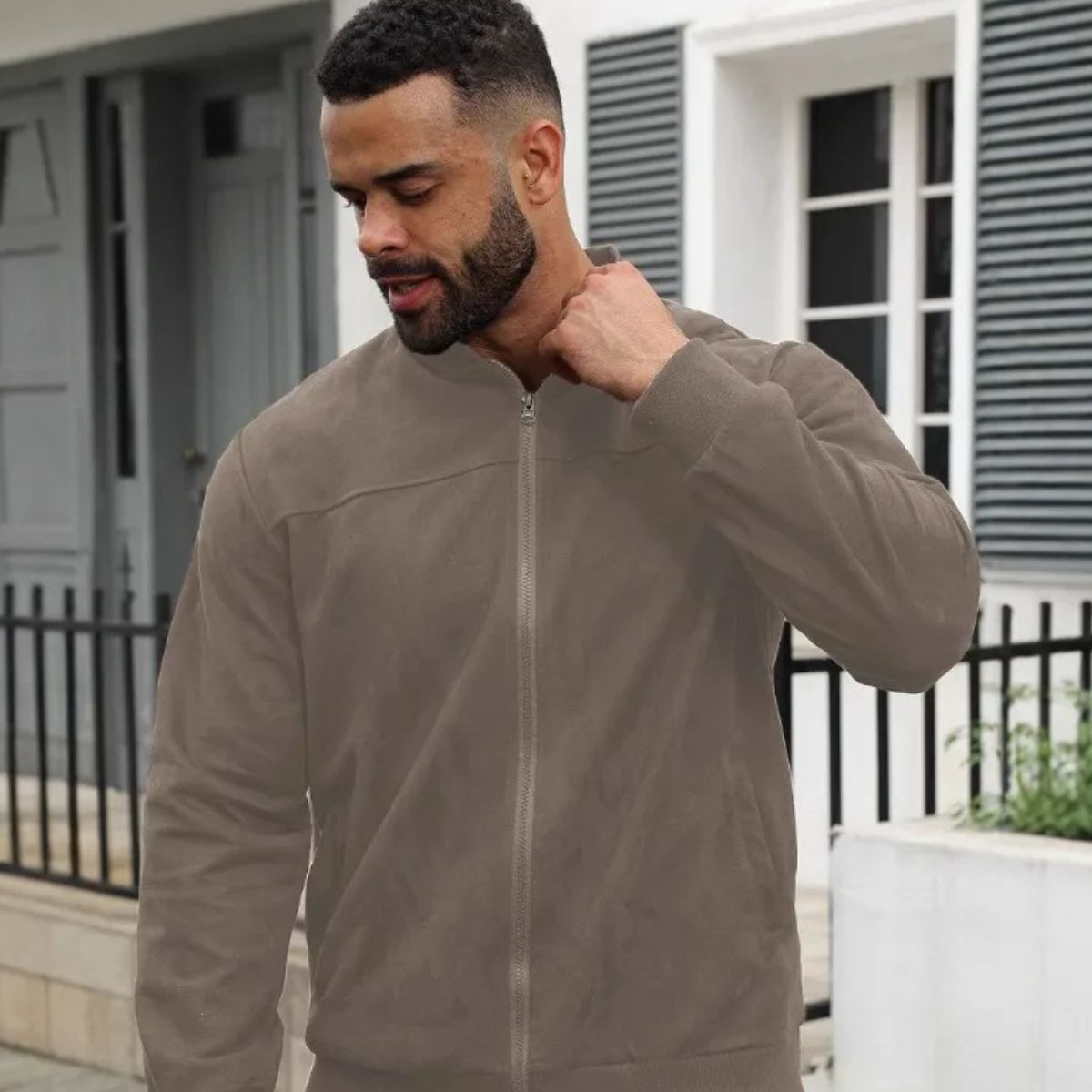 The Dublin Veste en Daim Moderne pour homme