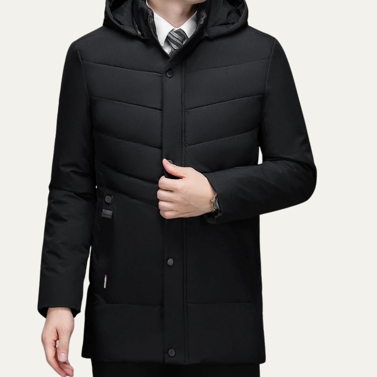 The Davenham Veste matelassée chaude d’hiver à capuche pour homme