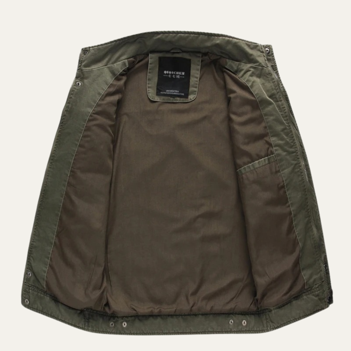 The Aberdeen Veste cargo tendance en coton avec poches pour homme