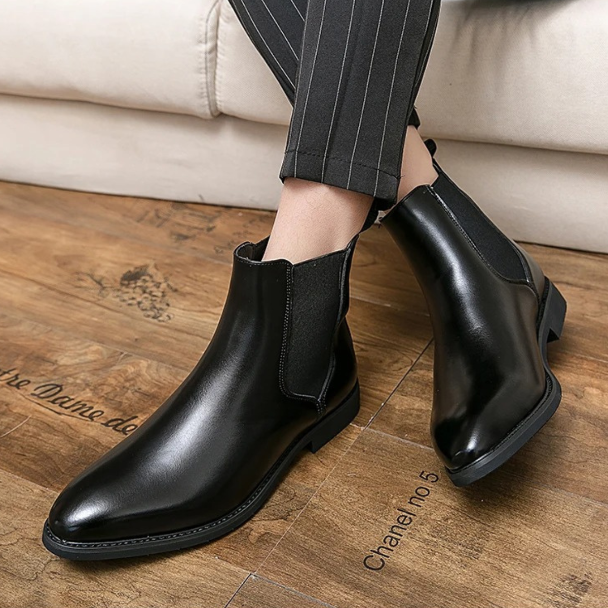 The Cobblestone Bottines Classiques à Enfiler en Cuir pour Homme