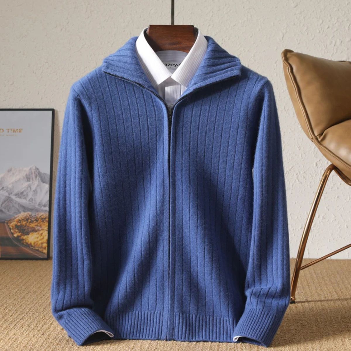 The Mayfair Veste 100 % laine mérinos pour homme