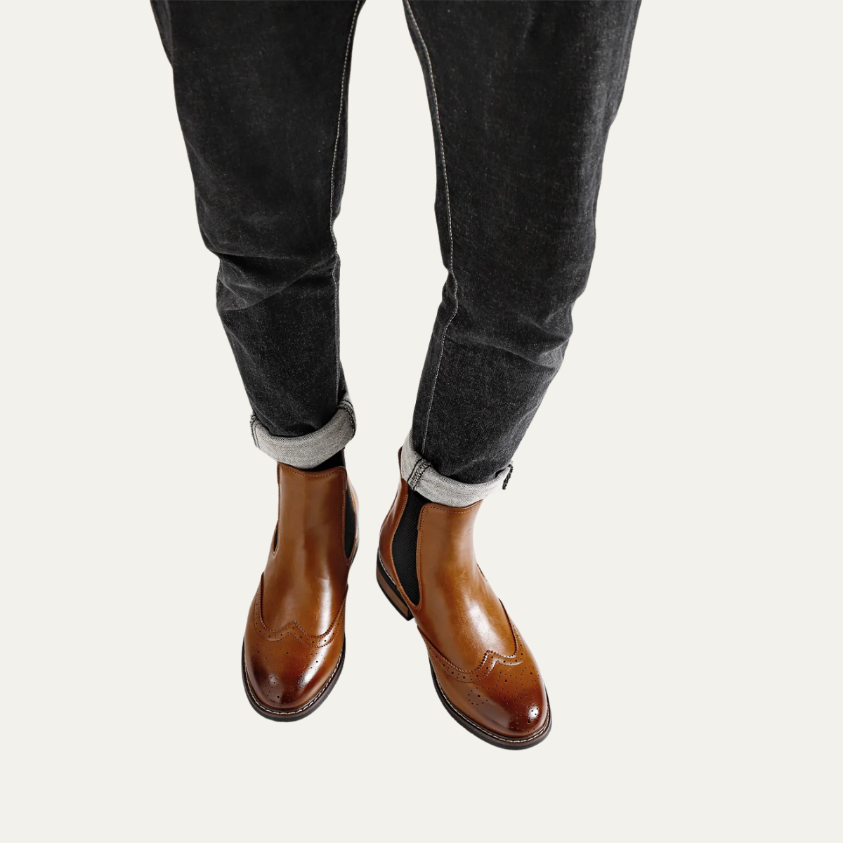 The Margate Bottines Chelsea Classiques en Cuir à Enfiler pour Homme