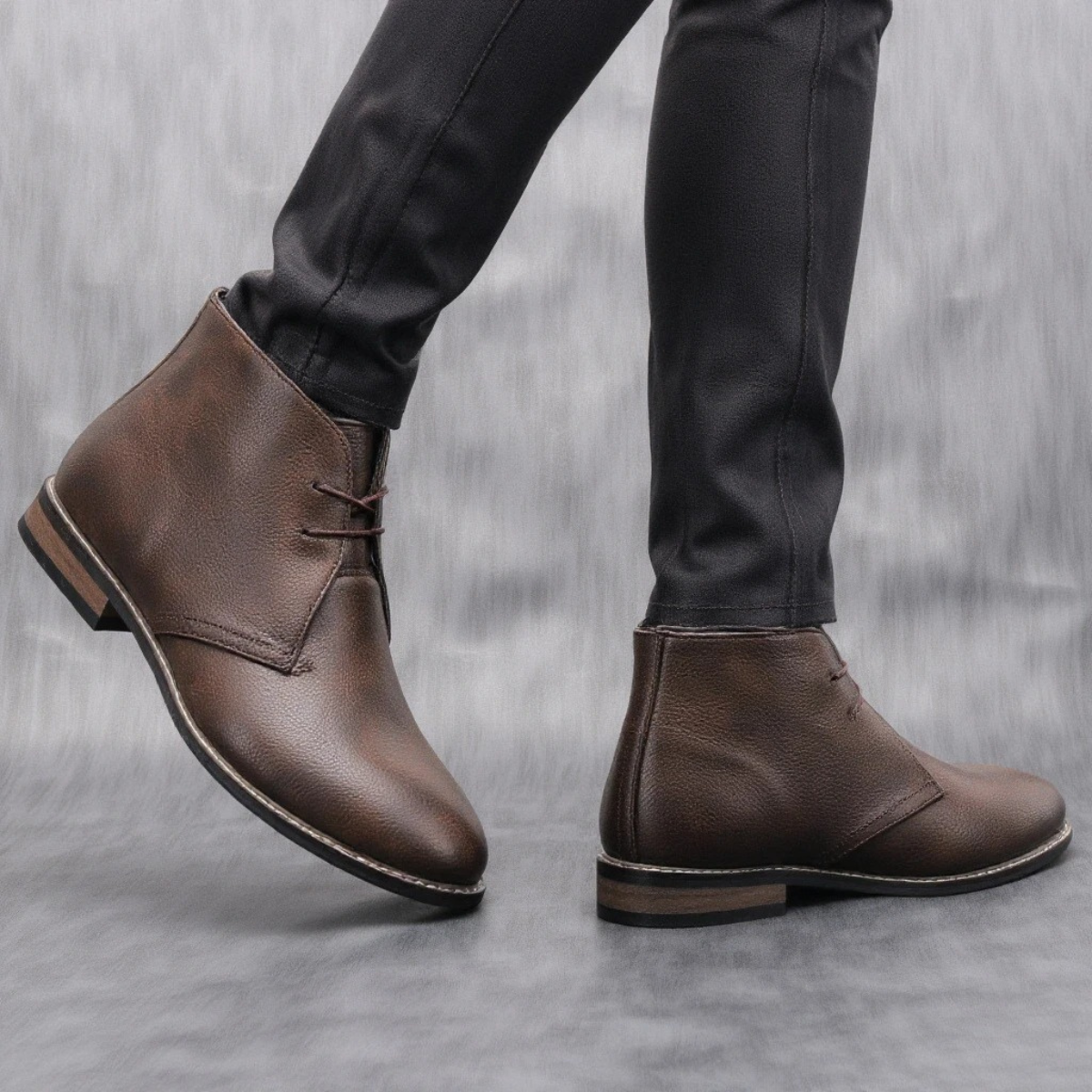 The Wildmere Bottines Vintage en Cuir Marron pour Homme