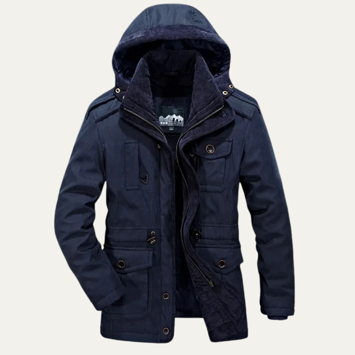 The Halstead Veste militaire d’hiver thermique à capuche pour homme