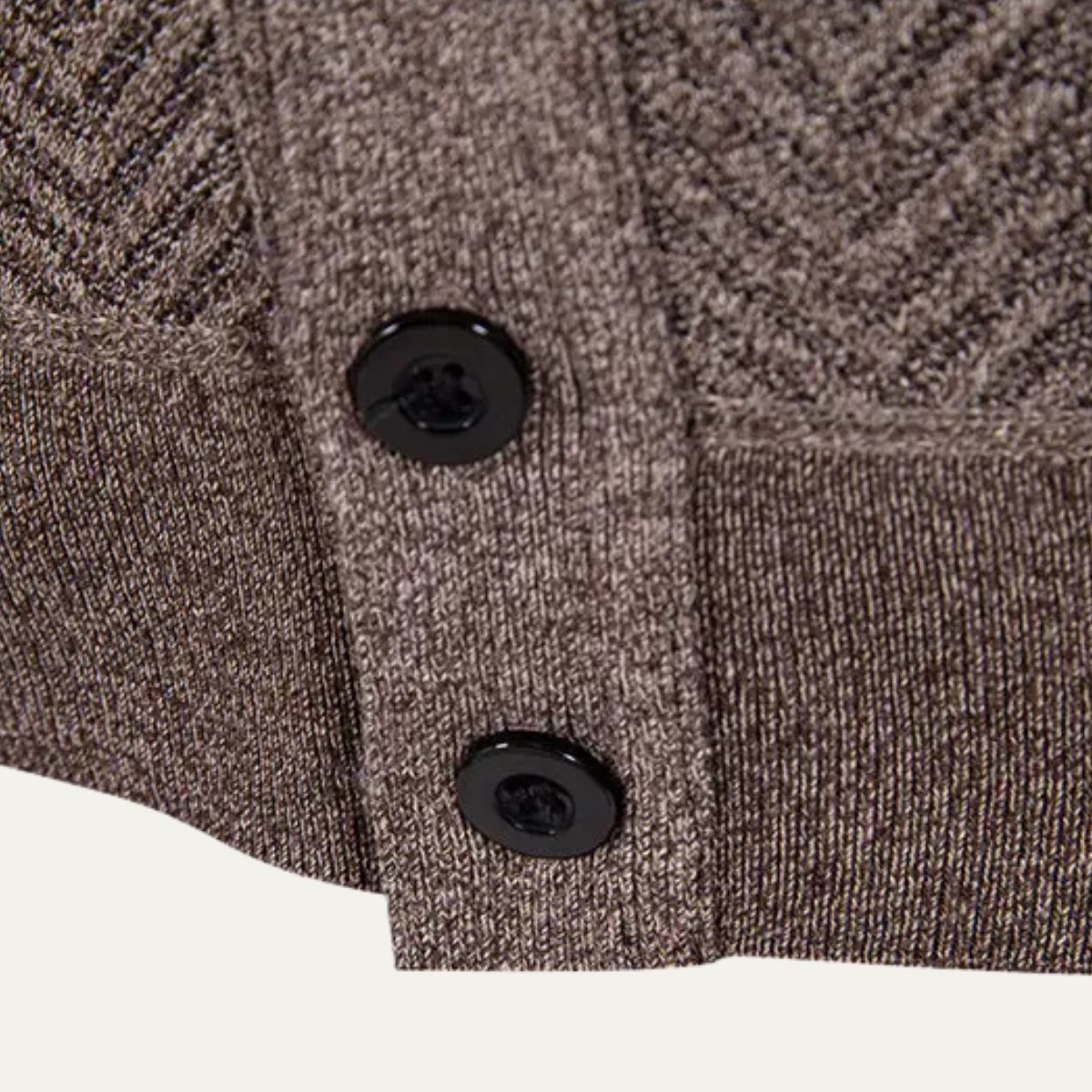 The Murano - Cardigan slim fit en maille pour homme avec boutons et col en V