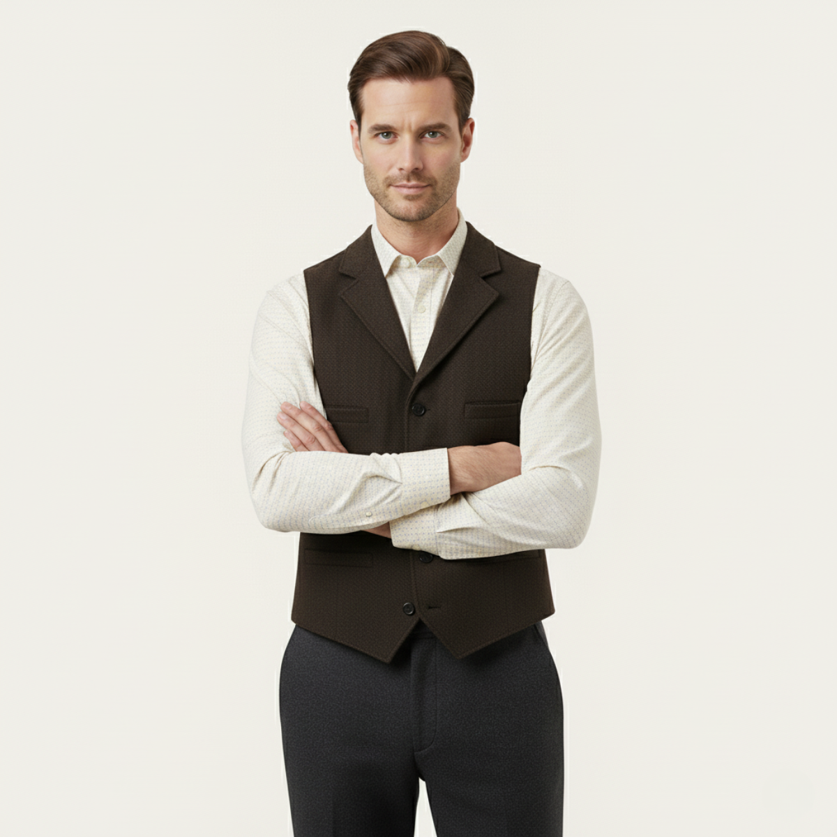 The Westminster Gilet formel vintage en tweed pour homme