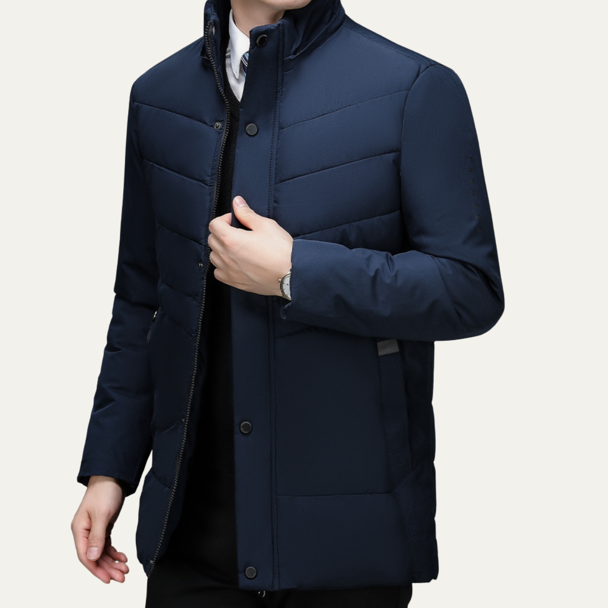 The Davenham Veste matelassée chaude d’hiver à capuche pour homme