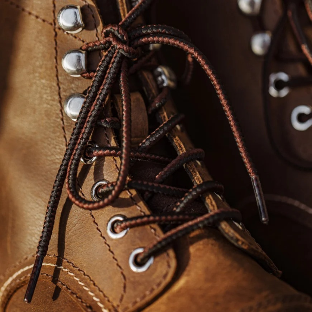 The Grayfield Bottes de combat en cuir pour hommes, à lacets