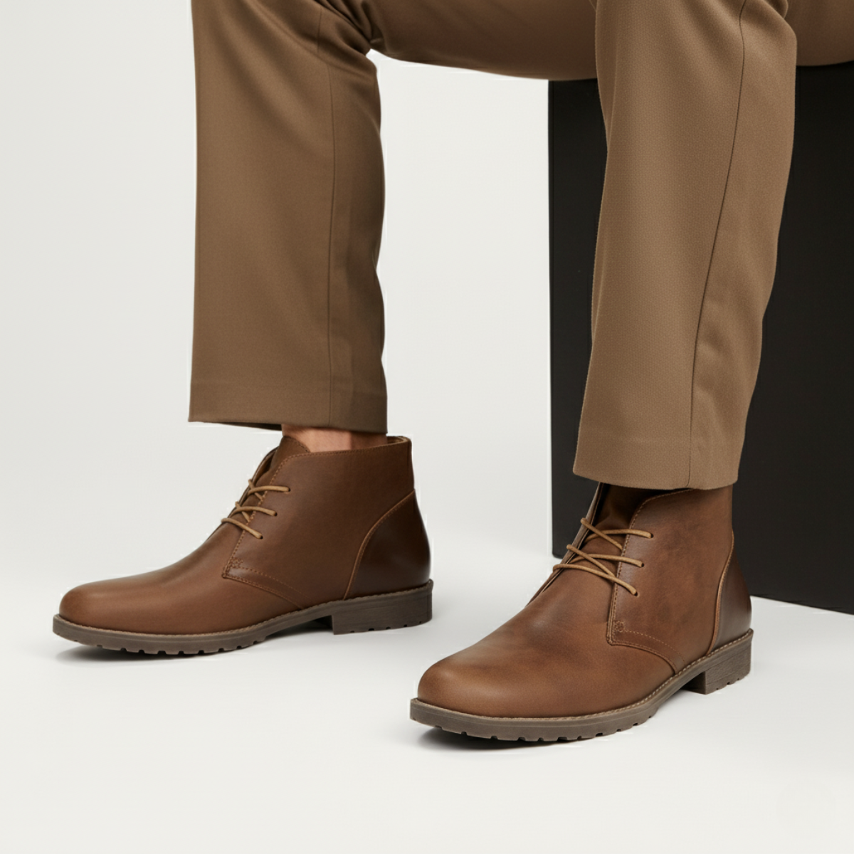The Salisbury Bottines en cuir pour hommes, style rétro classique