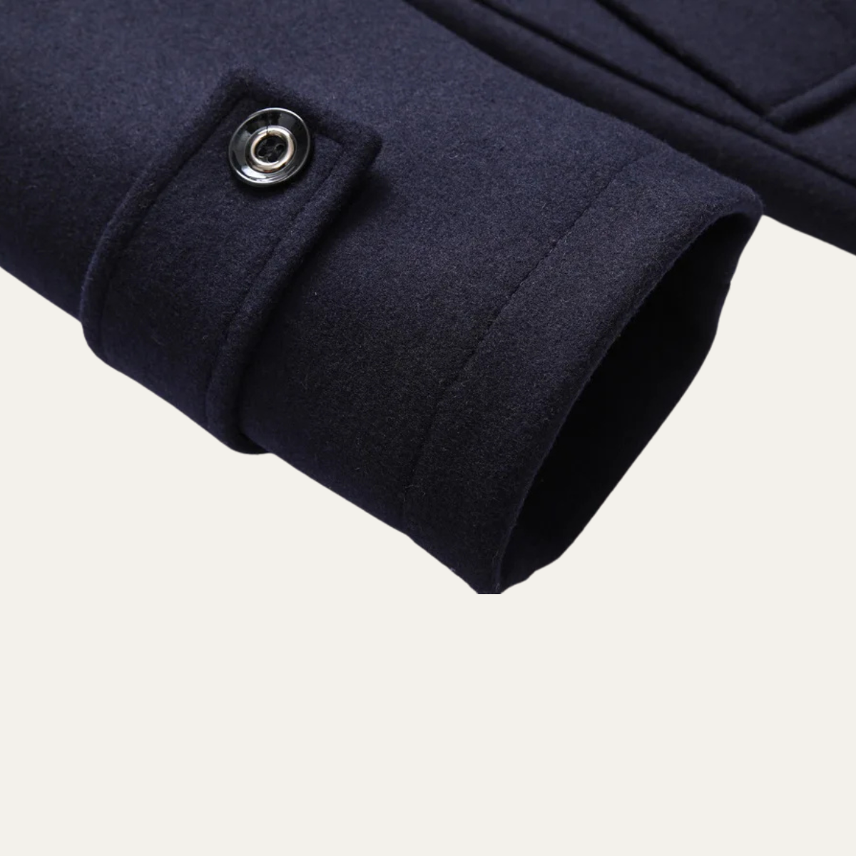 The Siena Manteau Long en Laine Mélangée pour Homme avec Col à Revers