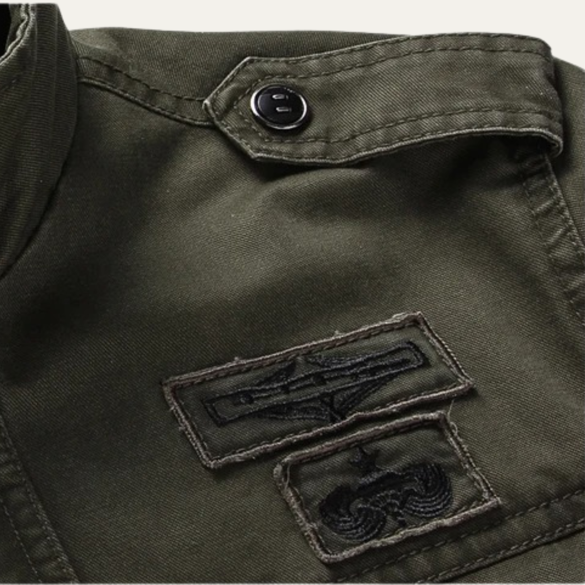 The Aberdeen Veste cargo tendance en coton avec poches pour homme