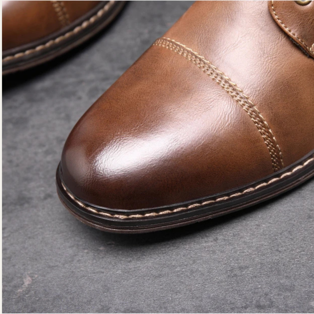The Brescia Bottines en cuir vintage décontractées pour hommes