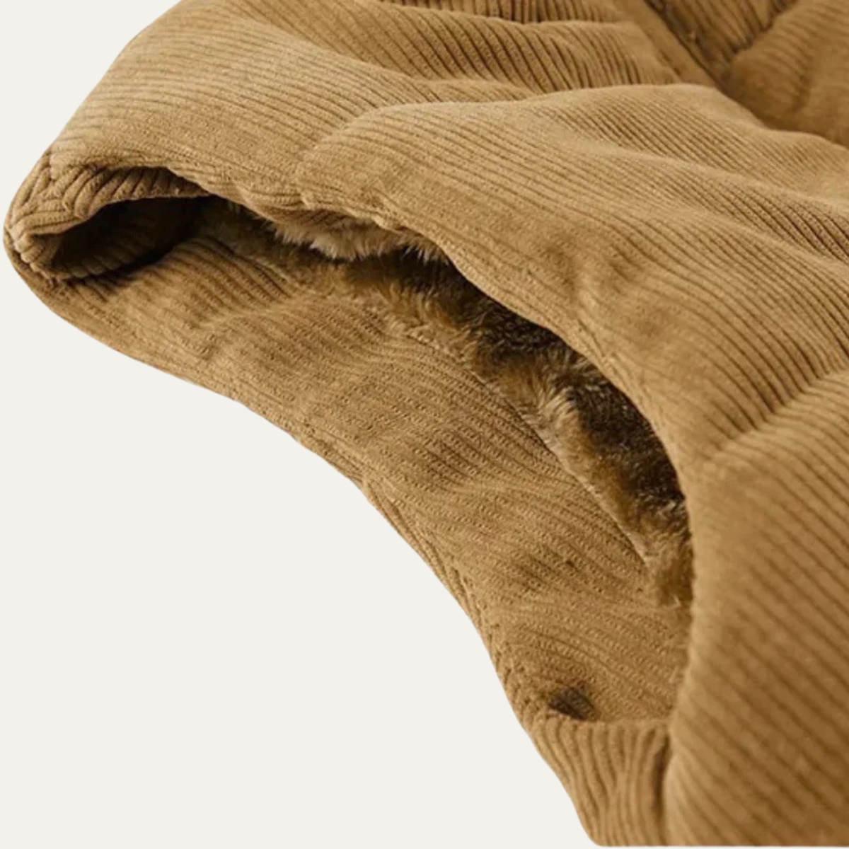 The Penzance – Gilet Doudoune Homme Sans Manches Velours Côtelé Poches Cargo