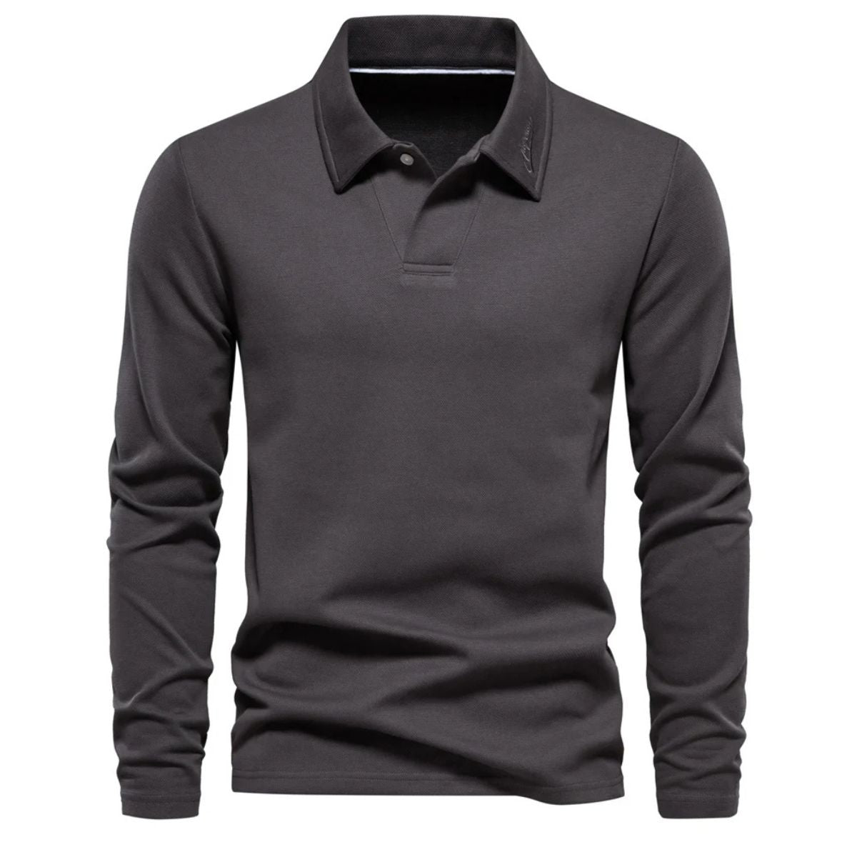 The Porto - Polo à manches longues en coton premium pour homme élégant et confortable