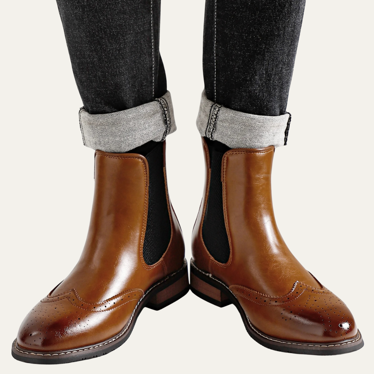 The Margate Bottines Chelsea Classiques en Cuir à Enfiler pour Homme