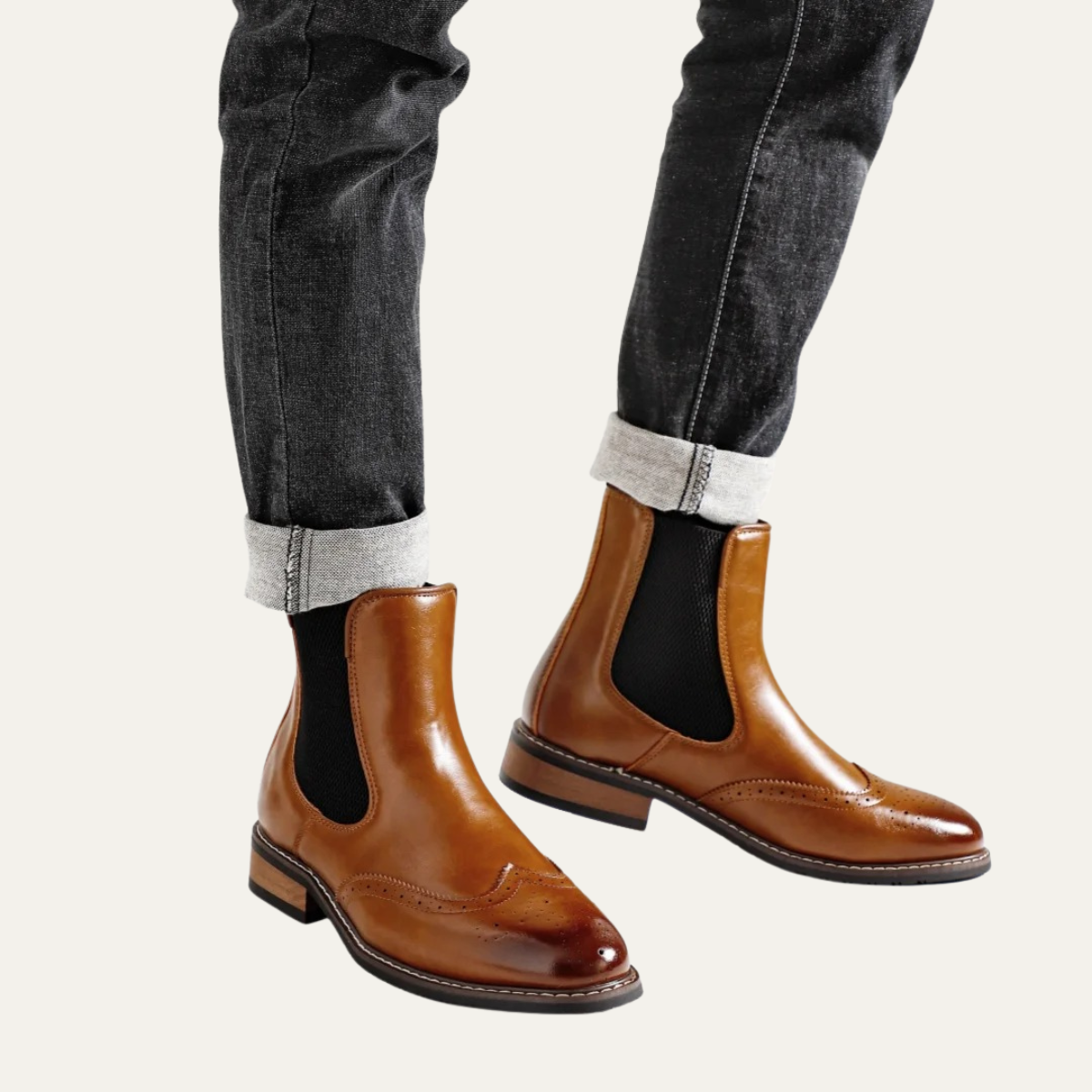 The Margate Bottines Chelsea Classiques en Cuir à Enfiler pour Homme