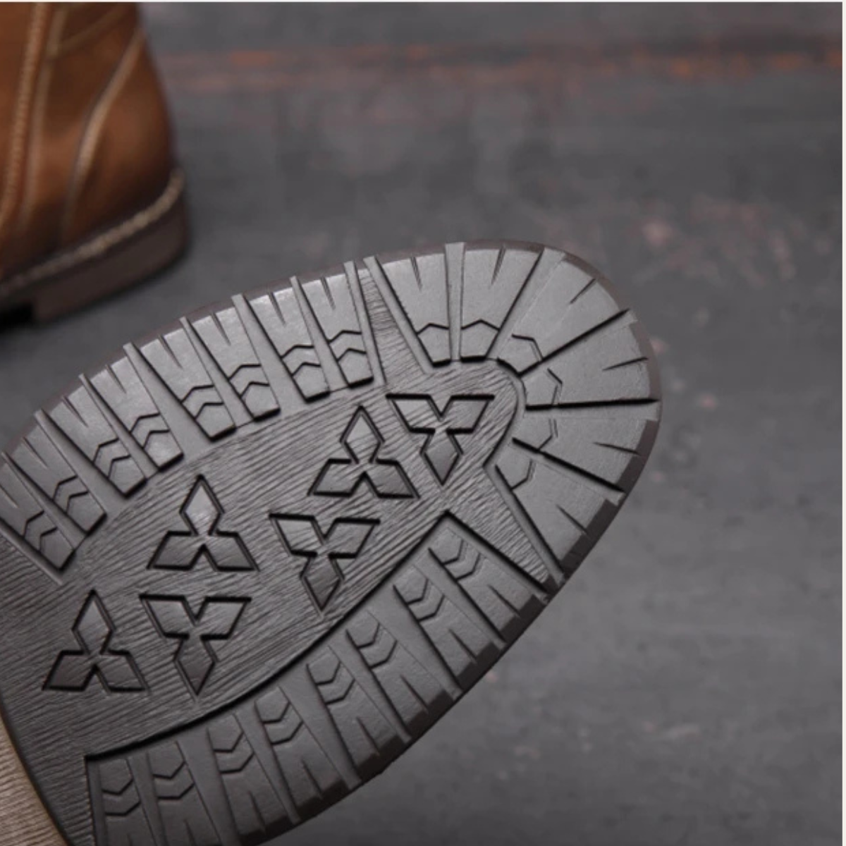 The Brescia Bottines en cuir vintage décontractées pour hommes