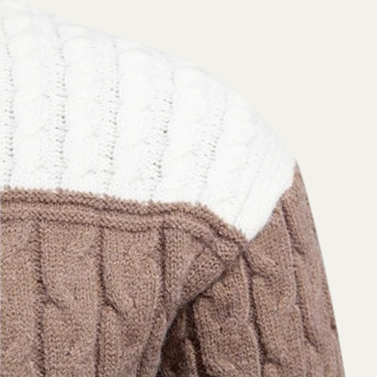 The Bevagna – pull à col roulé en maille patchwork color block pour homme