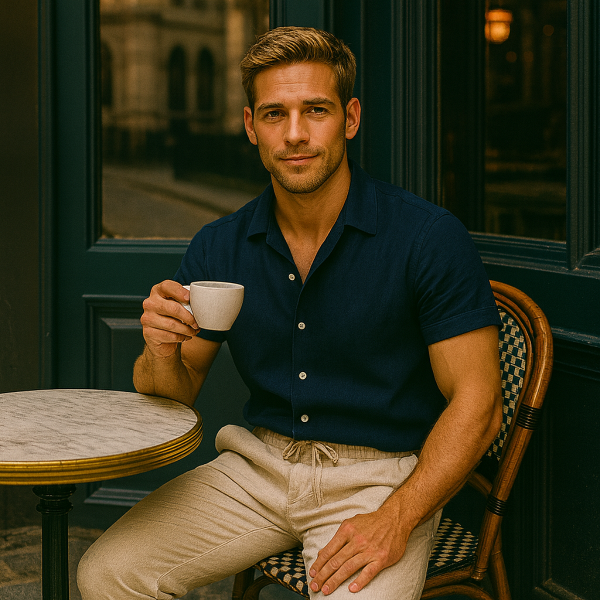 The Amalfi Ensemble en lin – Chemise et pantalon d'été pour homme