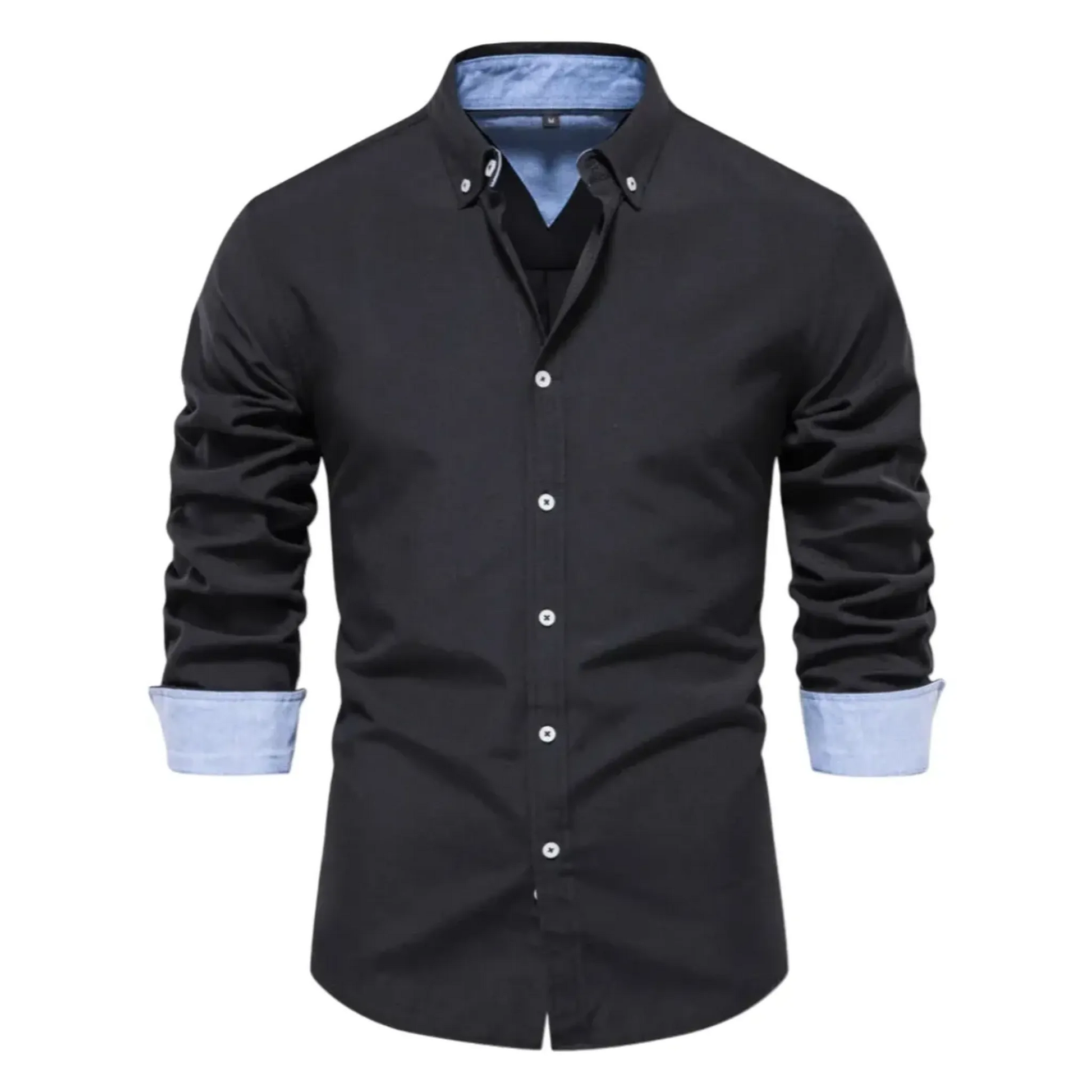 The Conegliano Chemise Ajustée pour Homme – Haut à Manches Longues et Boutons