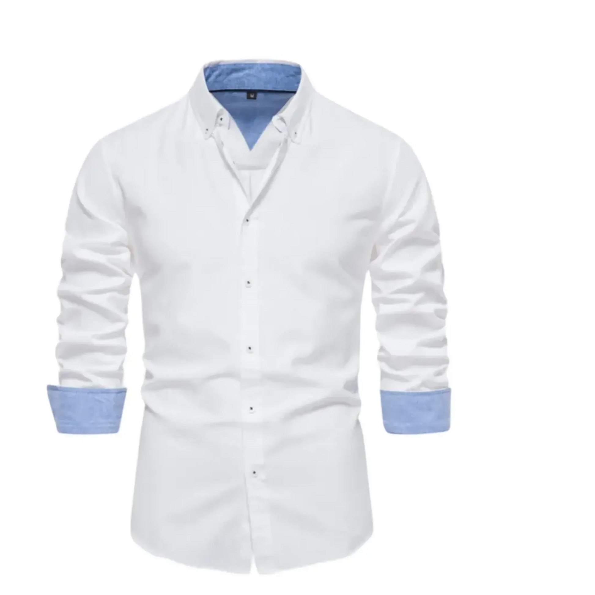 The Conegliano Chemise Ajustée pour Homme – Haut à Manches Longues et Boutons
