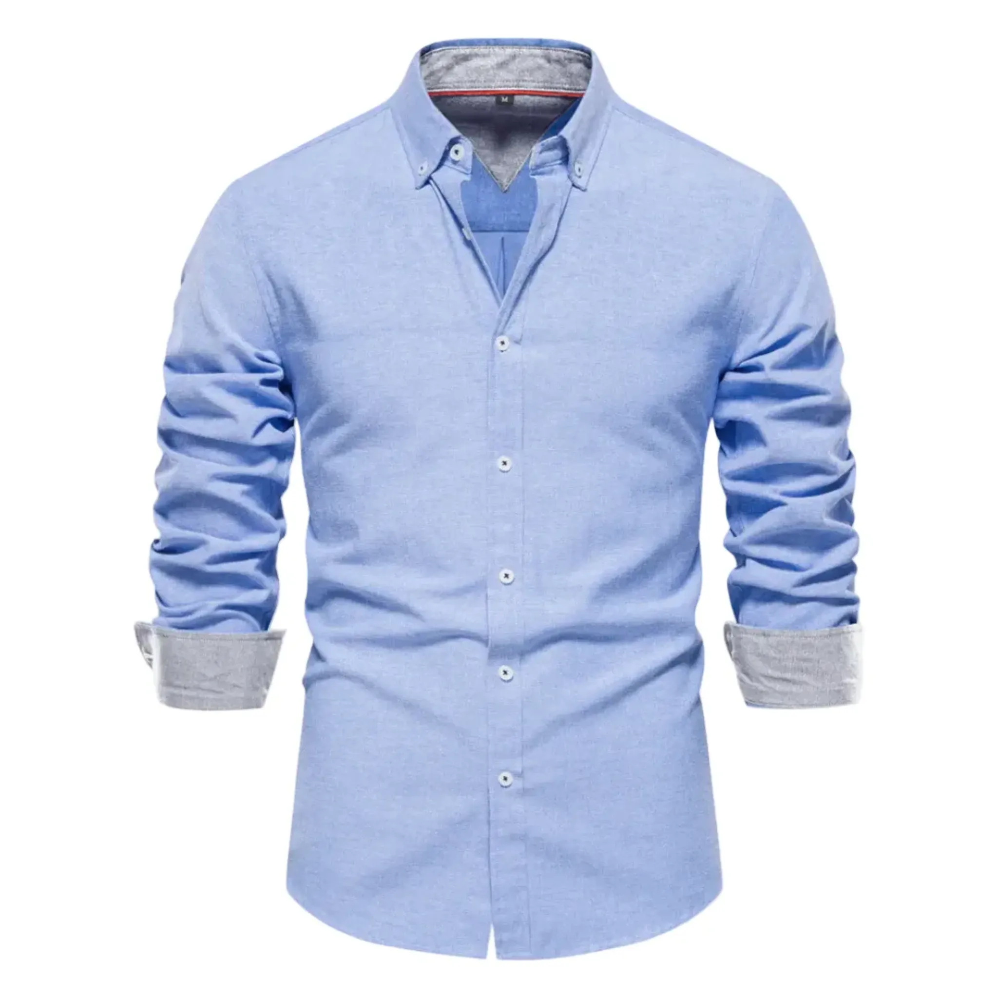 The Conegliano Chemise Ajustée pour Homme – Haut à Manches Longues et Boutons