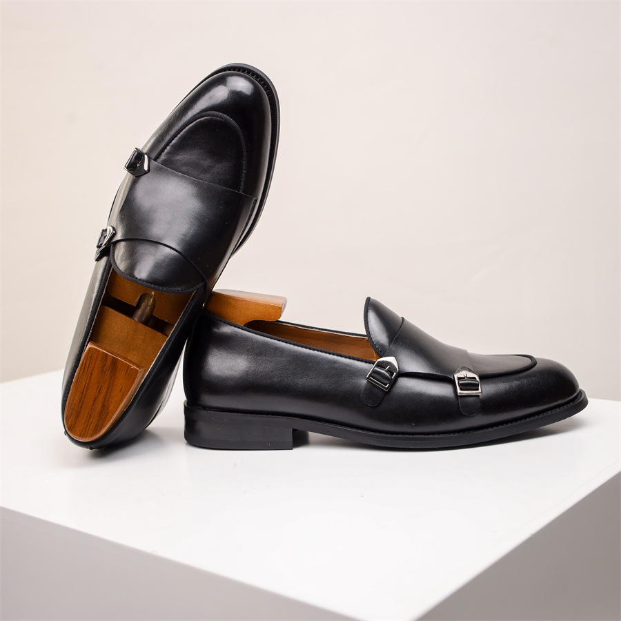 The Southampton Chaussures habillées classiques en cuir pour homme avec boucles