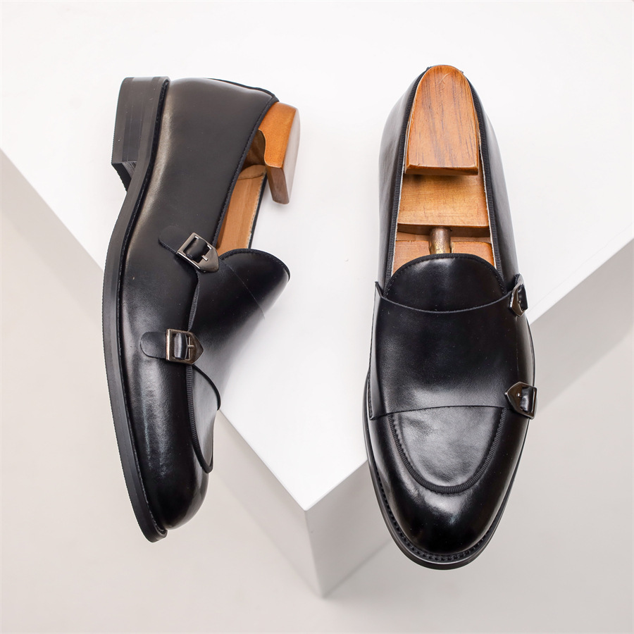 The Southampton Chaussures habillées classiques en cuir pour homme avec boucles