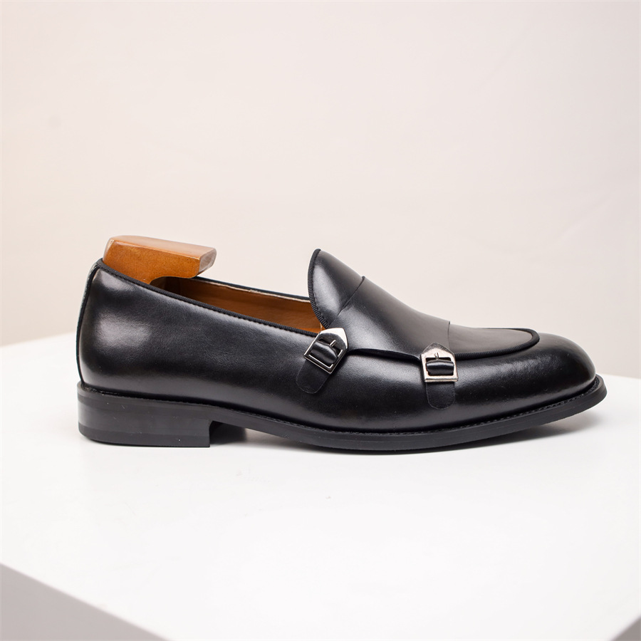 The Southampton Chaussures habillées classiques en cuir pour homme avec boucles