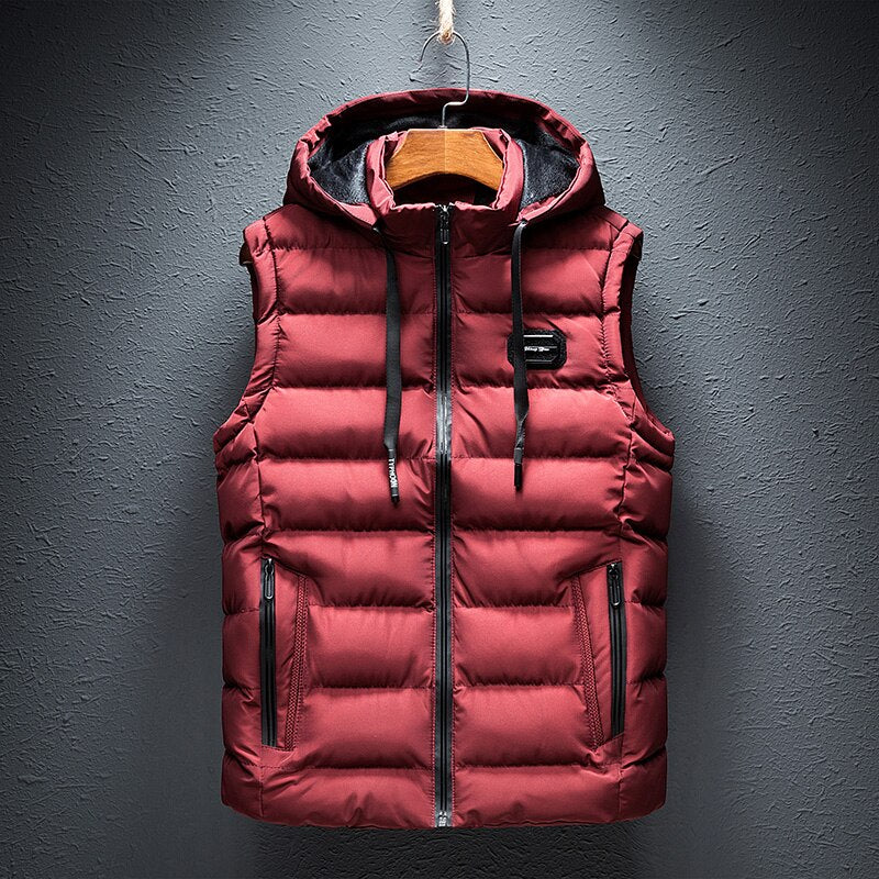 The Orvieto Gilet d'hiver léger sans manches à capuche pour homme