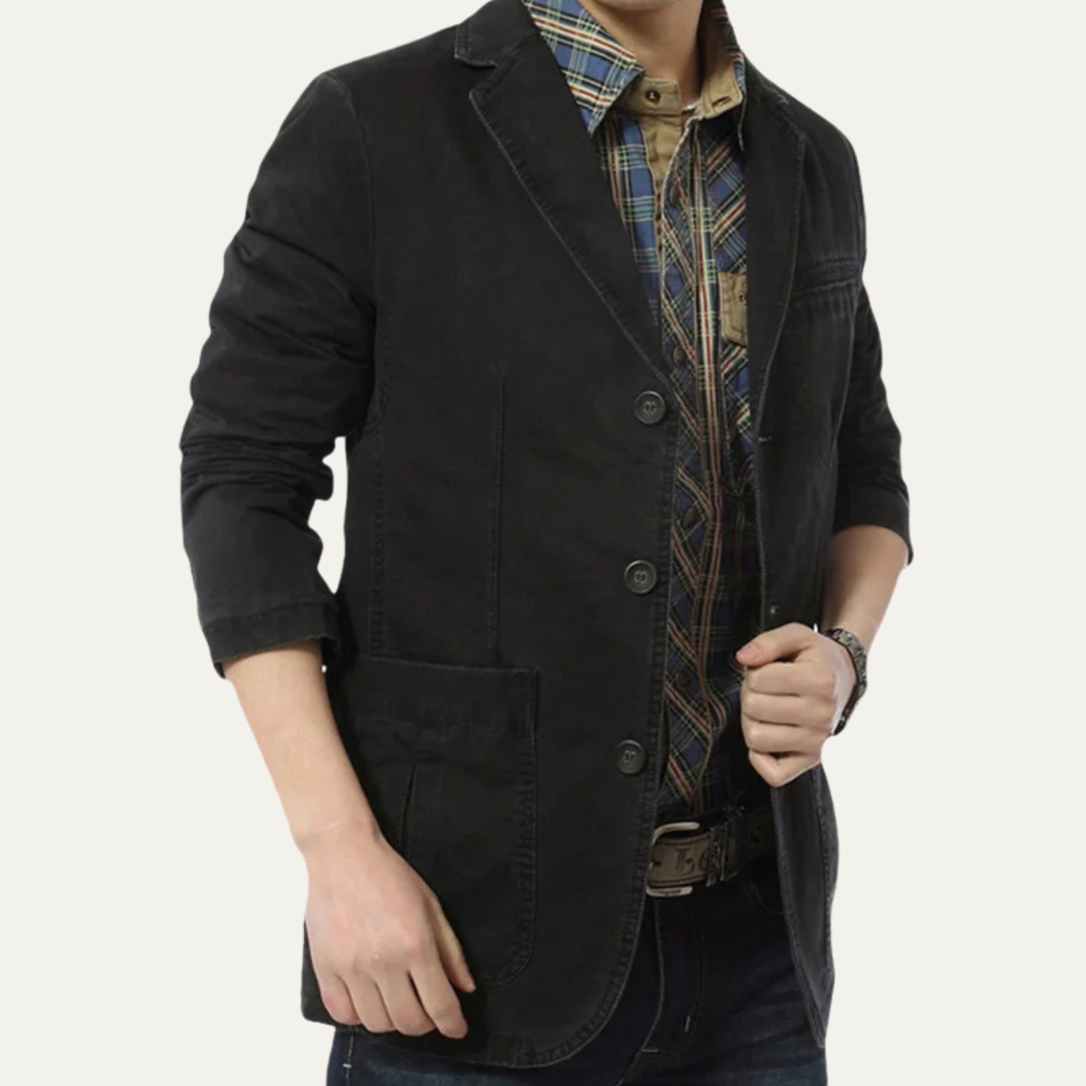 The Ventnor Veste légère décontractée à simple boutonnage pour homme