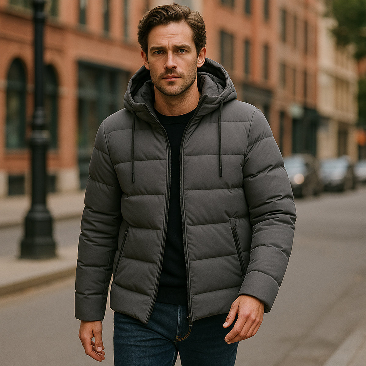 The Edinburgh Parka imperméable pour homme - Doudoune d'hiver à capuche