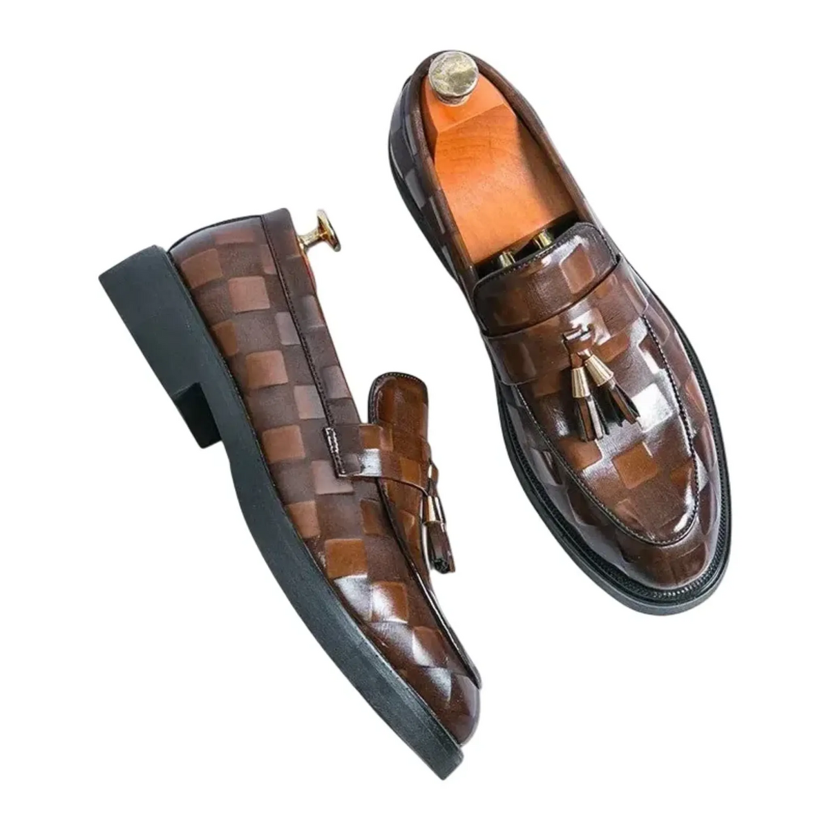 The Torcello Mocassins en Cuir Verni pour Homme – Chaussures de Ville Élégantes à Enfiler