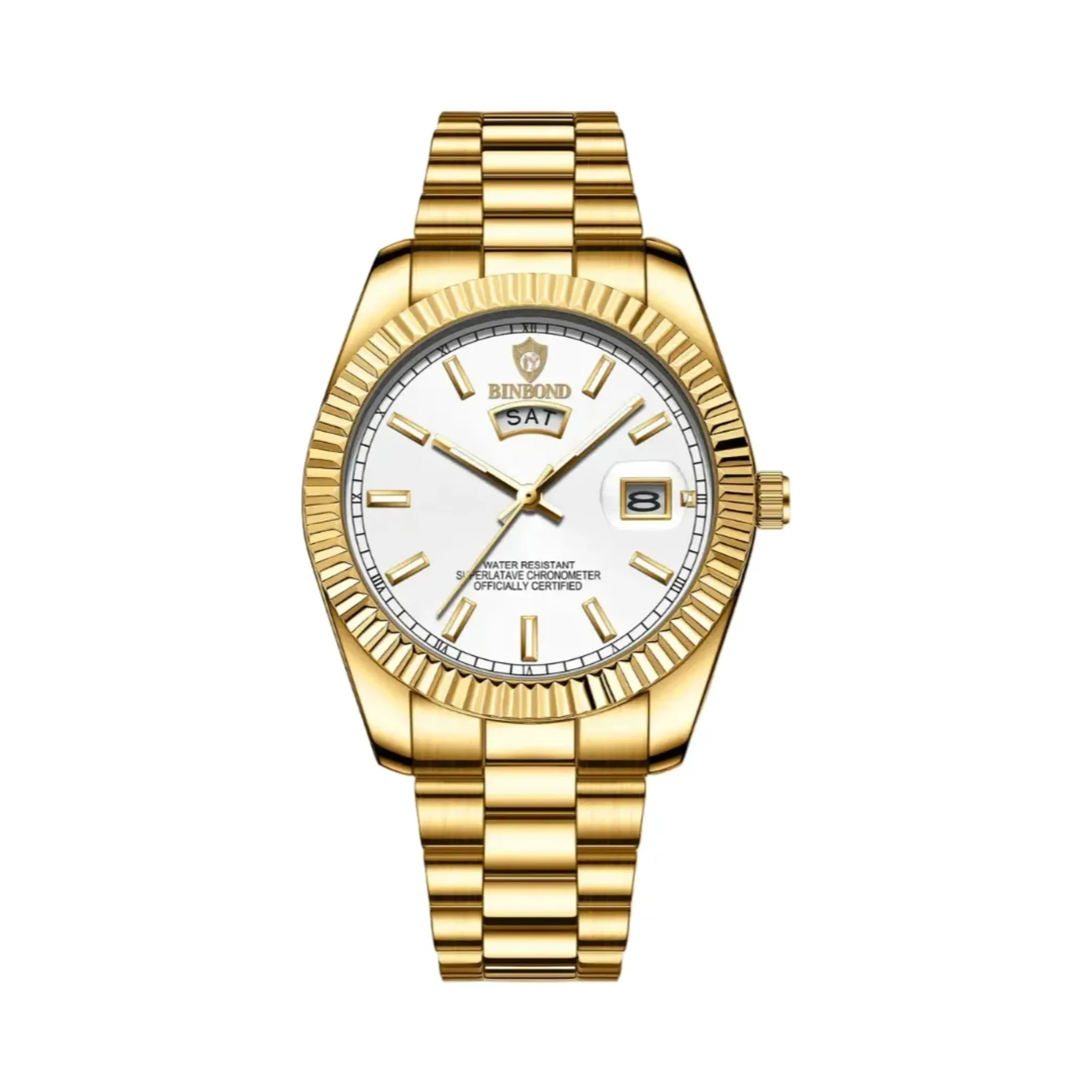 The Caltagirone Montre automatique de luxe pour homme en acier inoxydable