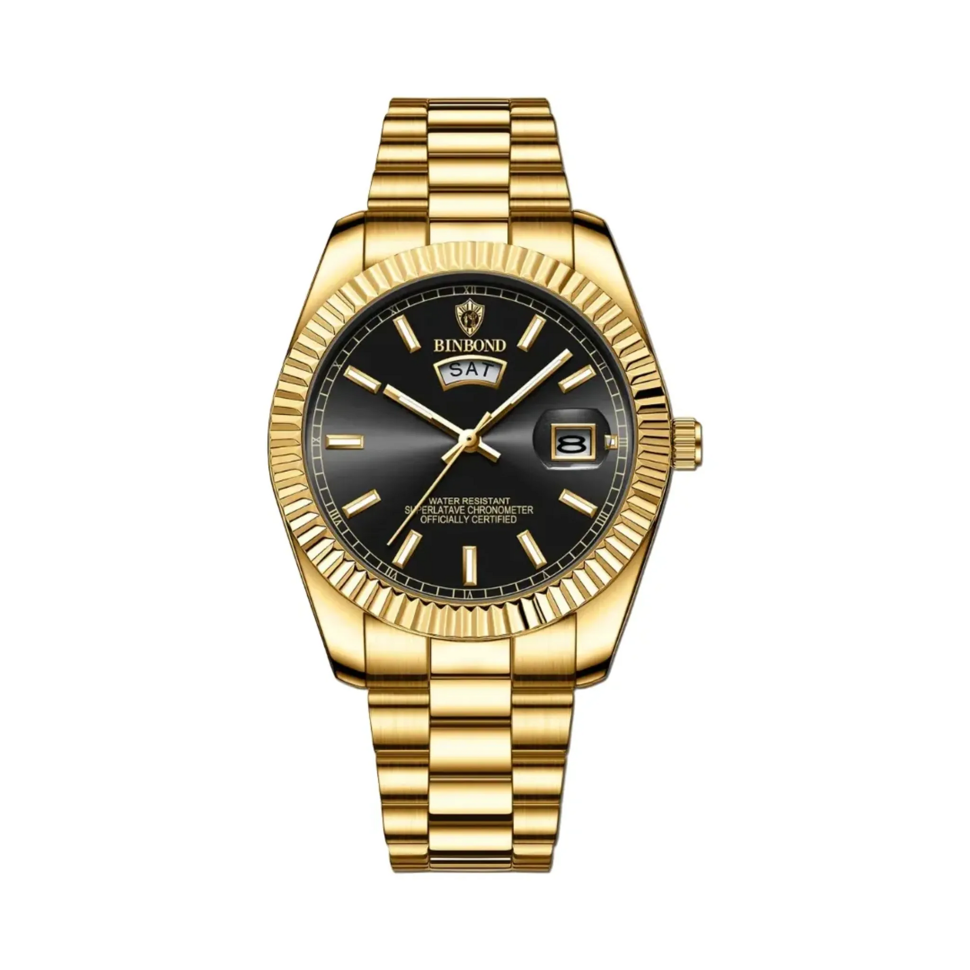 The Caltagirone Montre automatique de luxe pour homme en acier inoxydable