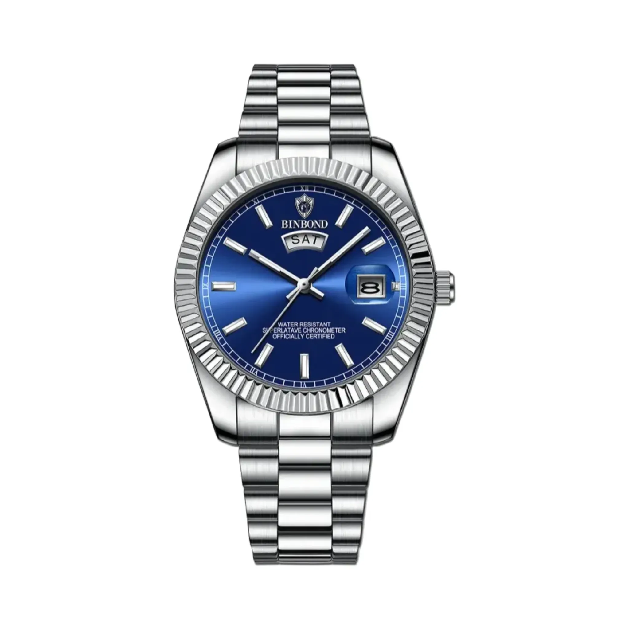 The Caltagirone Montre automatique de luxe pour homme en acier inoxydable