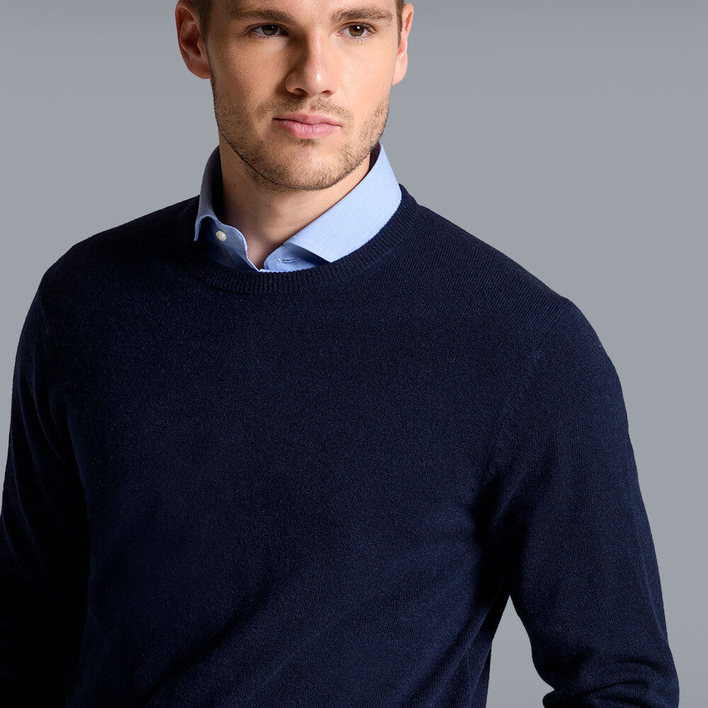 The Canterbury Pull élégant à col rond en coton pour homme