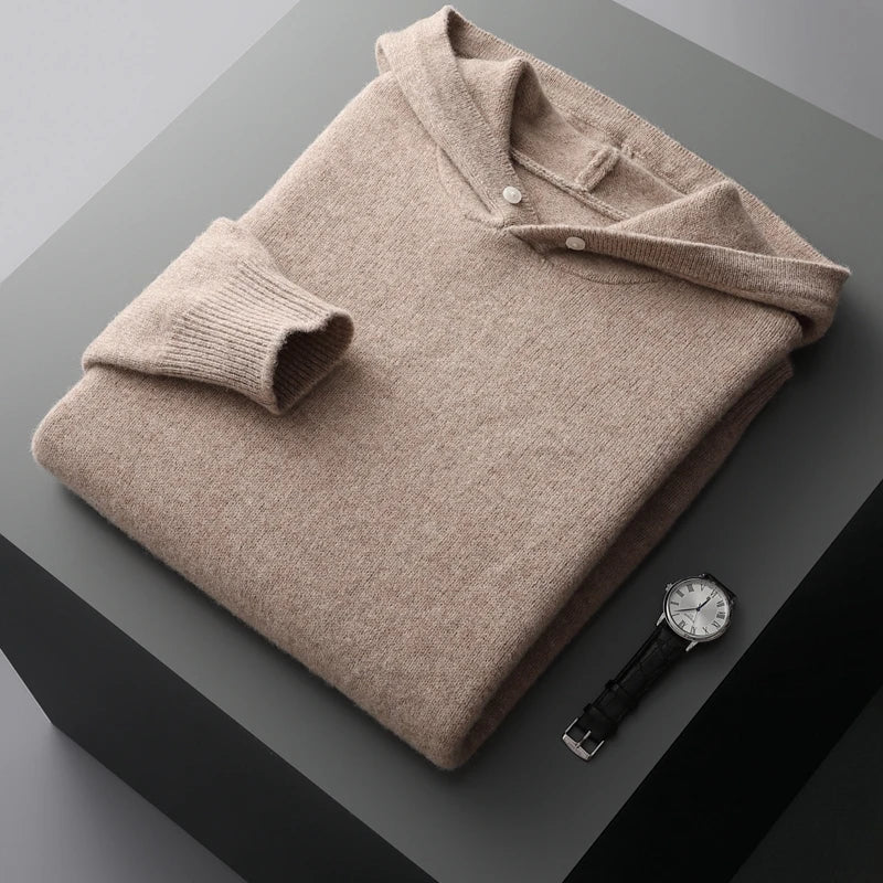 The Paddington Sweat à capuche en cachemire mélangé pour homme