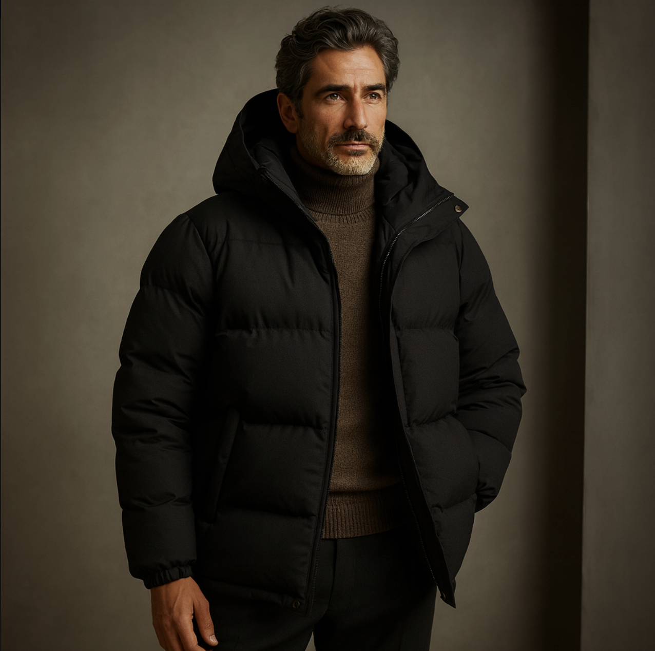 The Hamilton Doudoune matelassée d'hiver pour homme avec capuche