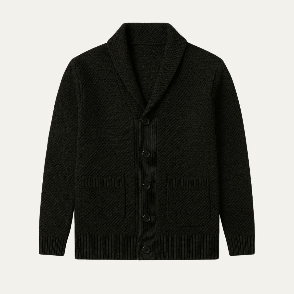 The Pembroke - Cardigan Tricoté à Col Châle pour Homme
