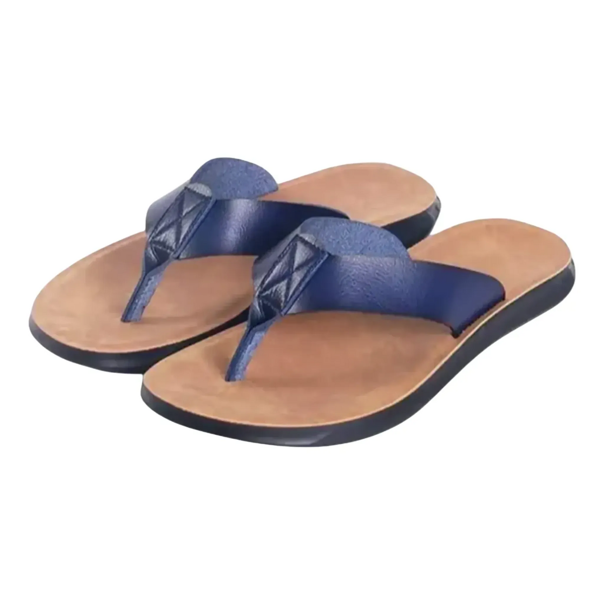 The Breuil Tongs en Cuir pour Homme – Sandales d’Été Confortables pour la Plage