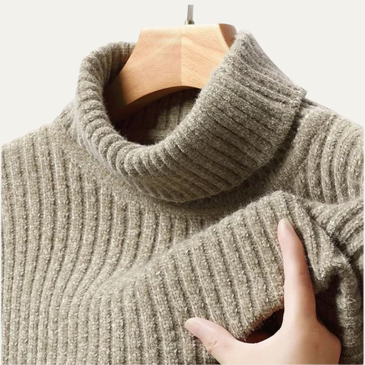 The Omegna – pull à col roulé épais pour homme