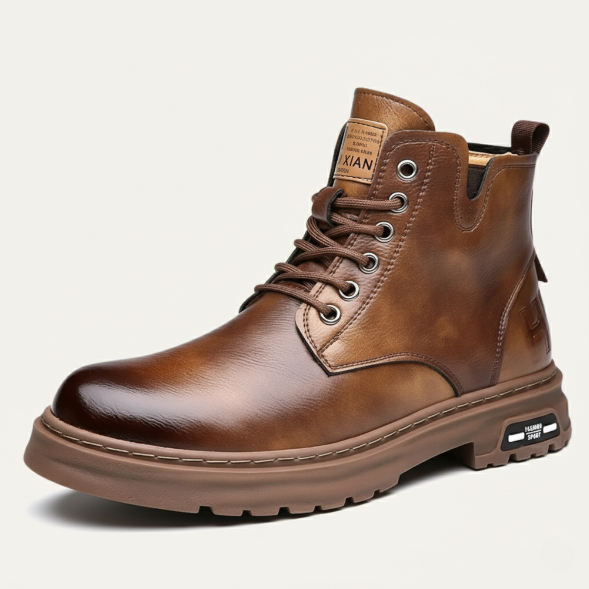 The Lipari Bottines en cuir durables et antidérapantes pour hommes