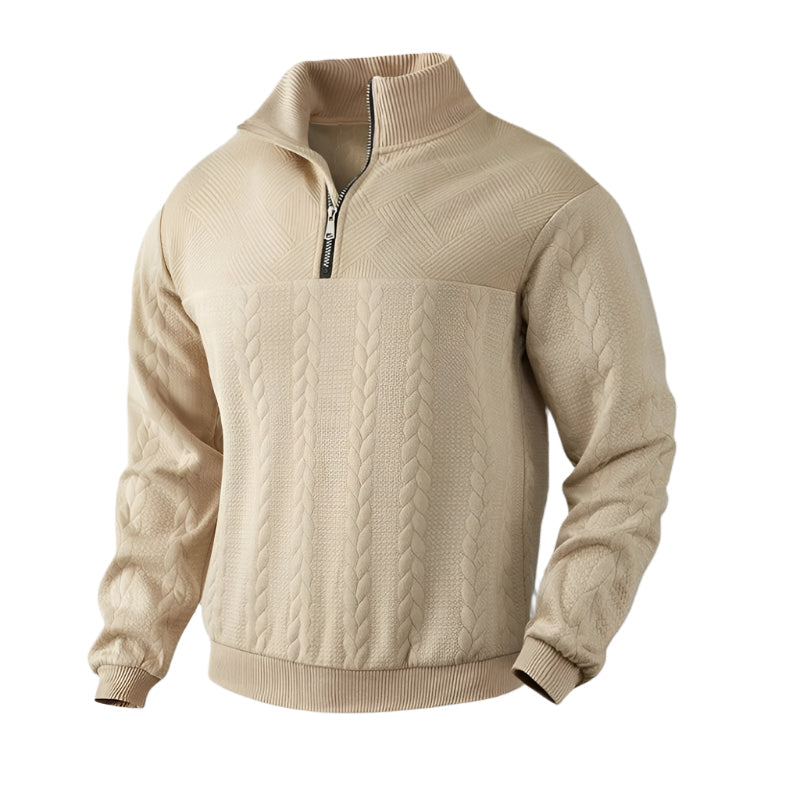 The Amalfi Pull demi zip pour homme à col zippé