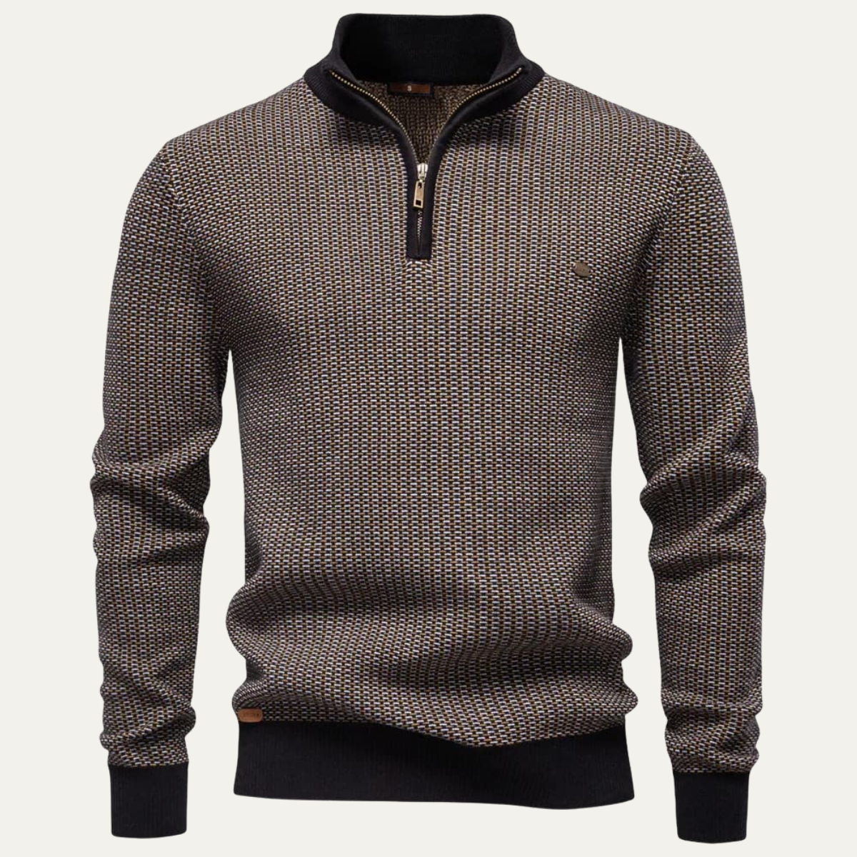 The Champoluc – Pull homme à col zippé en maille élégante
